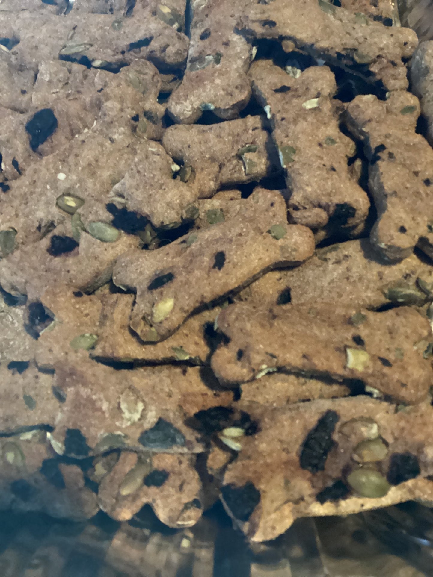 Blueberry, Banana & Peanut Butter dog treats