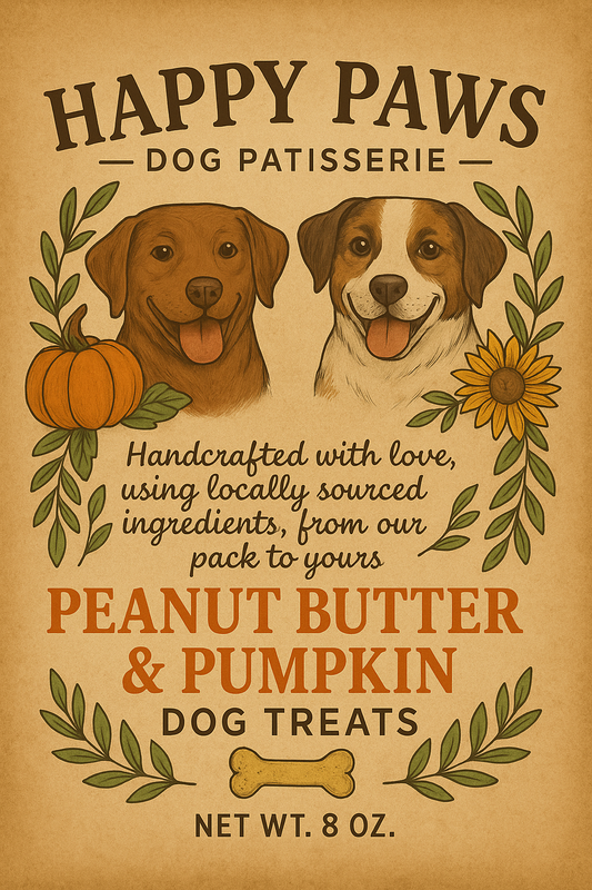 Peanut Butter & Pumpkin dog treats